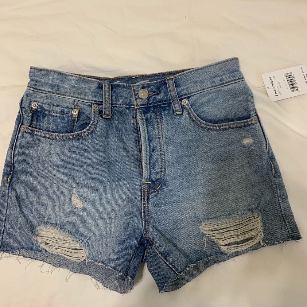 Free people denim shorts